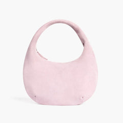 Mini Crescent | Pink Suede