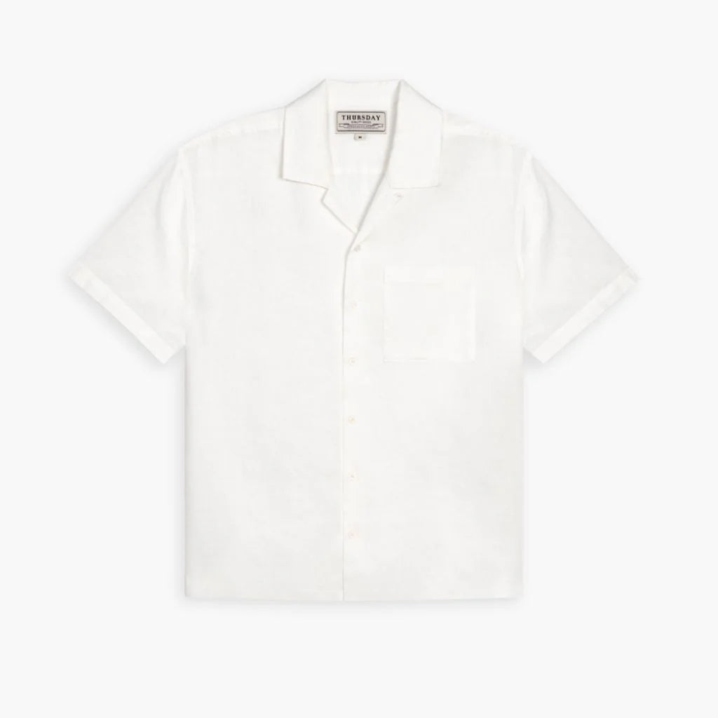 Linen Camp Shirt | White